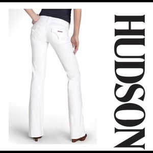 White Hudson jeans!